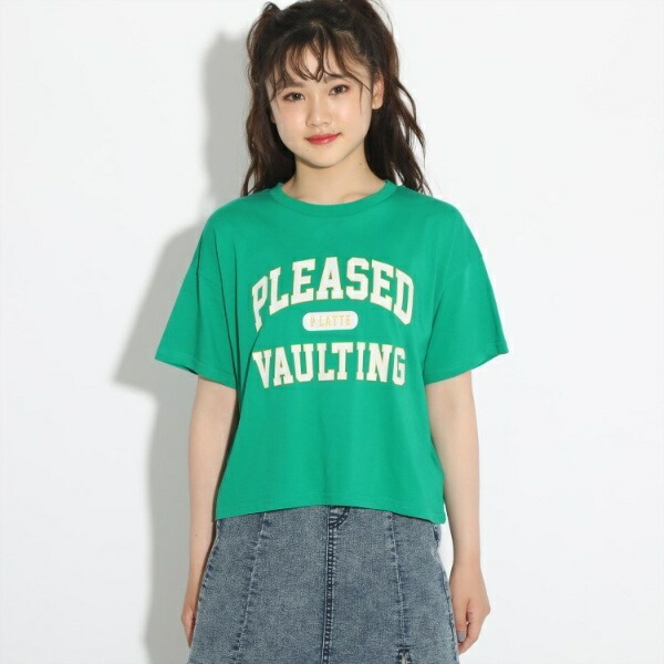 接触冷感 ひんやりカレッジロゴtシャツ