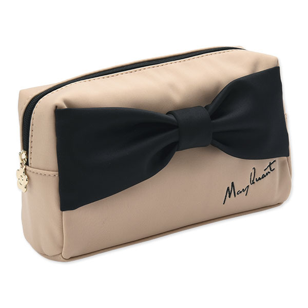 リボンマーク スクエアポーチl マリークヮント