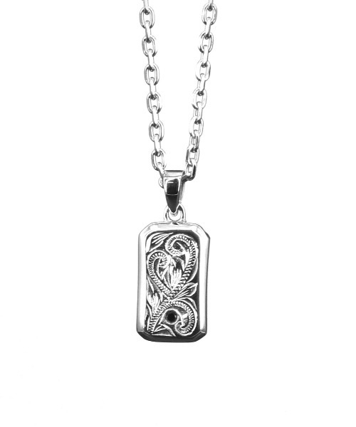 LH-1 ハワイアンフレームネックレス/サージカルステンレス／ライオンハート（LION HEART）