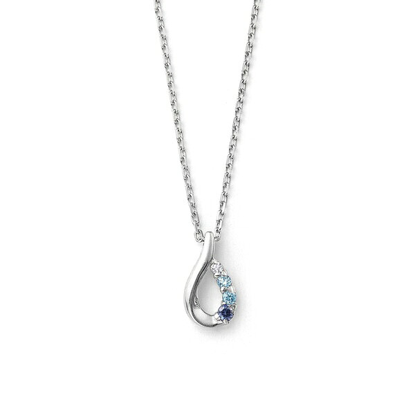 シルバー ロジウムメッキ キュービックジルコニア しずく ネックレス／ブルーム（BLOOM） 6,952円