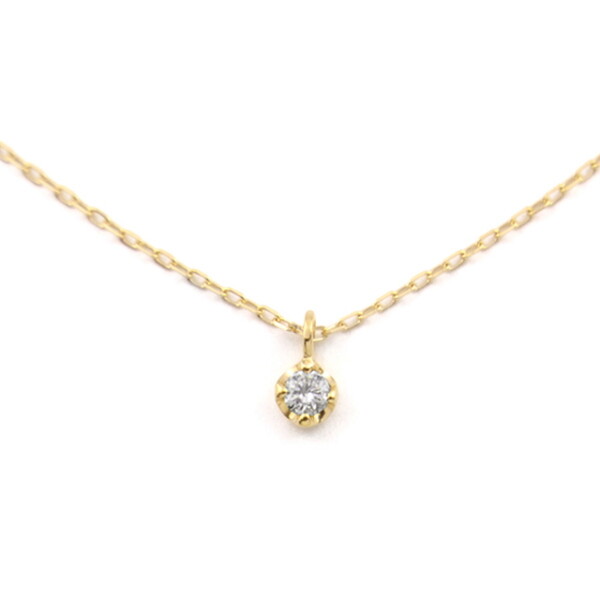K10 イエローゴールド ダイヤモンド ネックレス（0.03ct）／ブルーム（BLOOM）