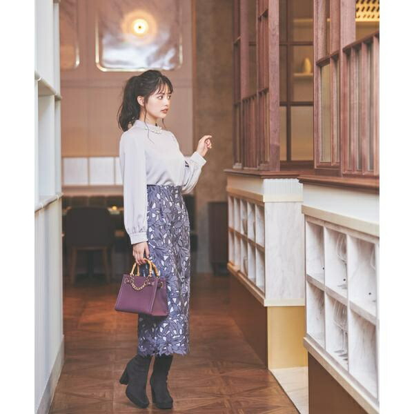 |美人百花10月号タイアップ 宇賀美里さん着用商品|ロングナローレース/プロポーション ボディドレッシング(PROPORTION BODY DRESSING)