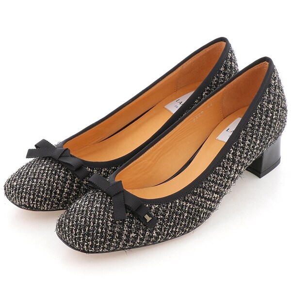 スクエアトゥリボンモチーフパンプス／ランバン オン ブルー（LANVIN en Bleu）