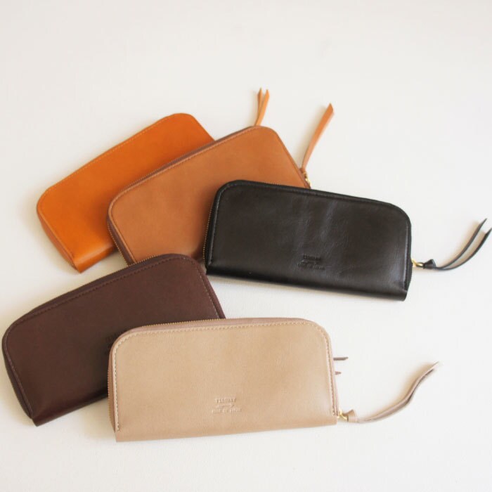 LIGHT LEATHER ROUND WALLET/長財布／タイドウェイ（TIDEWAY）