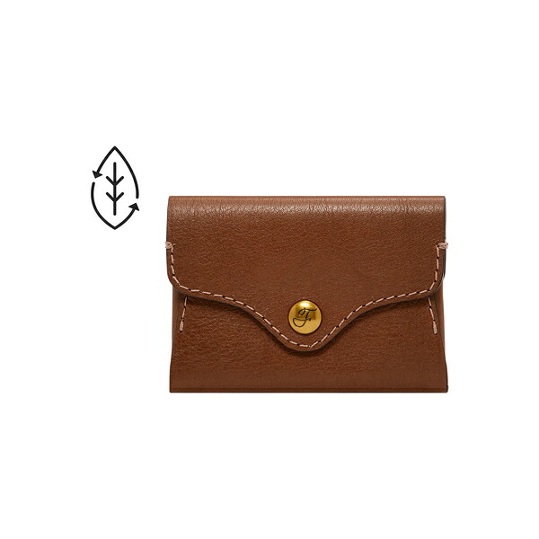 フォッシル カード入れ レディース レザー ブラウン SL8230200／フォッシル（FOSSIL）
