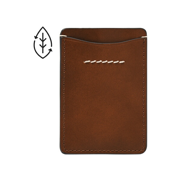 フォッシル カード入れ メンズ レザー ブラウン ML4585210／フォッシル（FOSSIL）