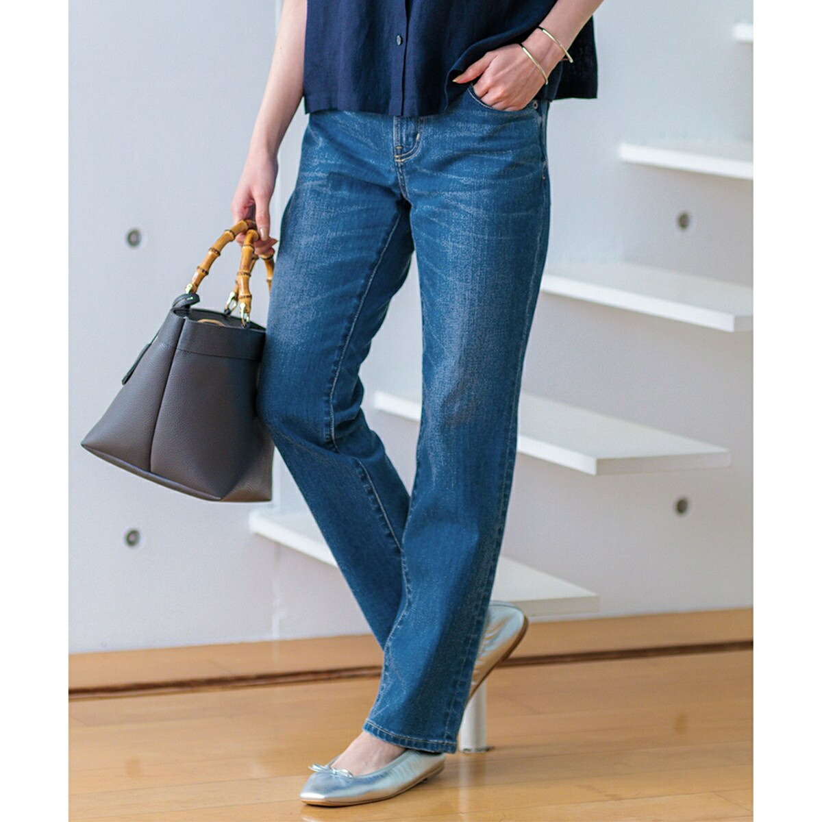 【CLASSY.6月号掲げる】23区DENIM 男の子相応う ズボン下／23区（23KU）