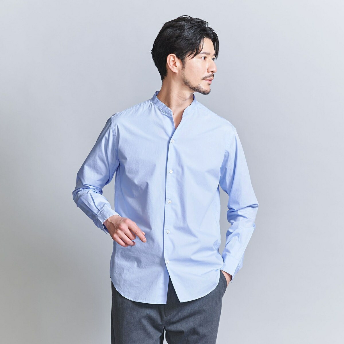 【WEB押さえる WARDROBE SMART】綿織物 ダンス楽隊色つや 旗がしら プルオーバー／もの言う花＆若い者 ユナイテッドアローズ（BEAUTY＆YOUTH）