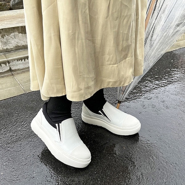 【GORE-TEX】madras Walk　厚底レザースリッポンレザースニーカー／マドラスウォーク（madras Walk）