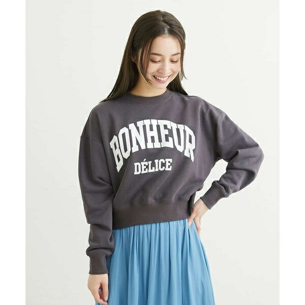 【小さいサイズ】ミニ裏毛ロゴスウェット/洗える／MK ミッシェルクラン（MK MICHEL KLEIN ） 4,686円