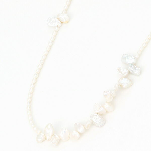 ベビー淡水パール バロックショートネックレス／プリュボン（plusbon）