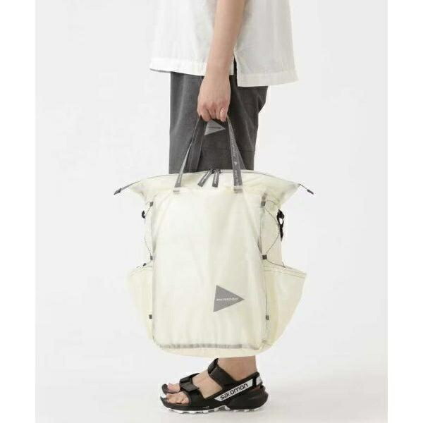 and wander／アンドワンダー sil tote bag シルトートバッグ／ビーバー（BEAVER）