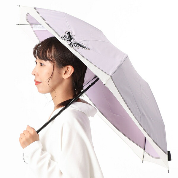 アナ スイ バタフライ刺繍 晴雨兼用パラソル傘 (折り畳み傘)／アナ スイ（ANNA SUI）