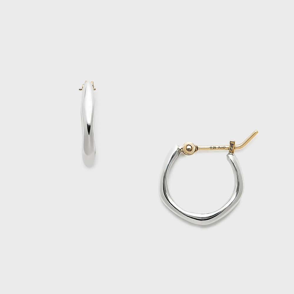 シルバー・K10ピアス／ノジェス（NOJESS）