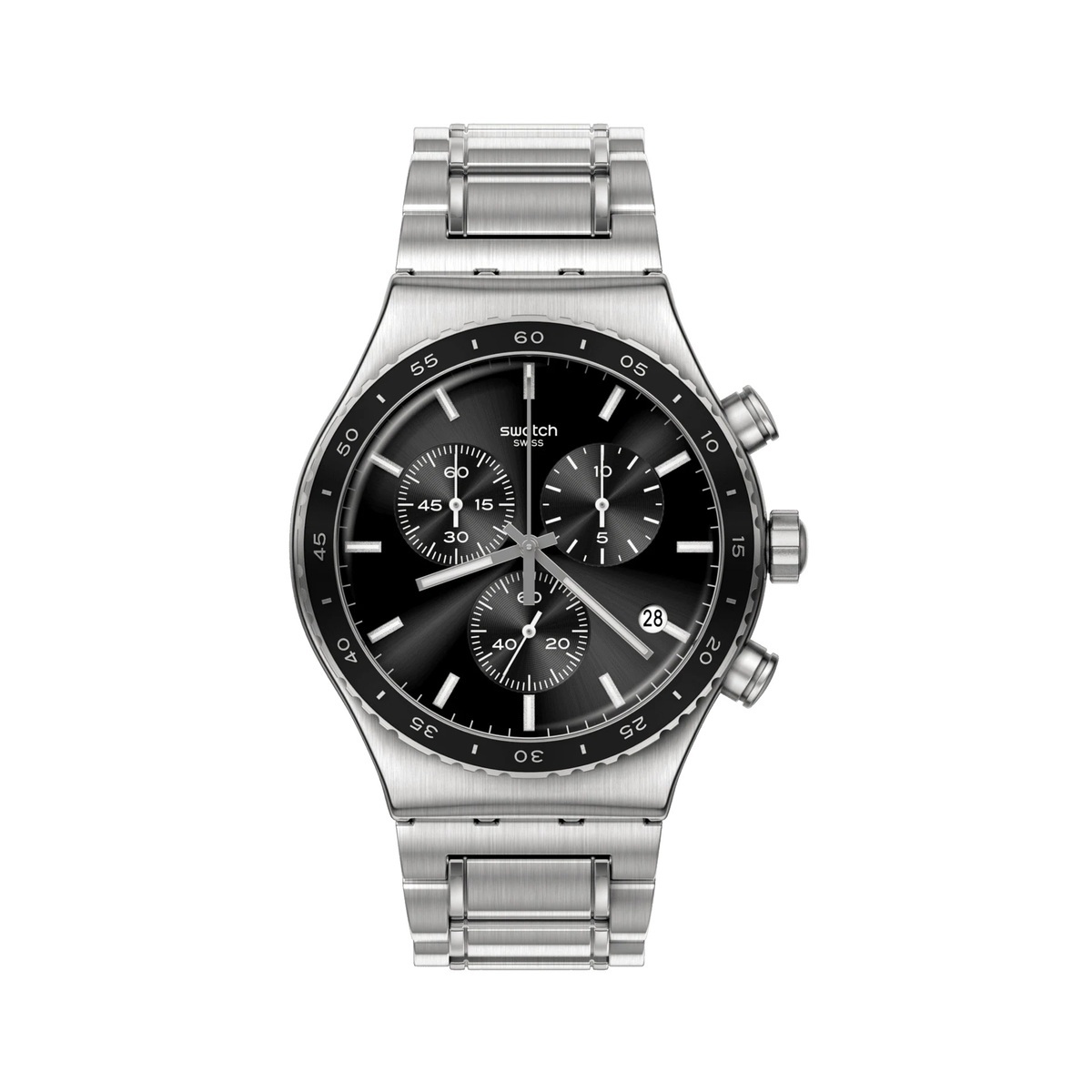 SWATCH (スウォッチ) 【 クロノプラスティック 】白、黒→2本セット 82yvs495g_1.jpg