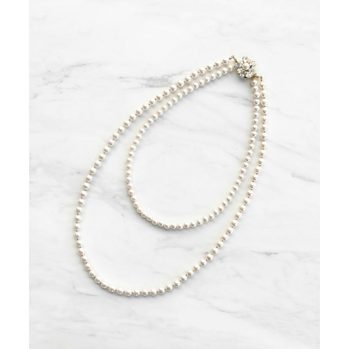 【3WAY】BIJOUX CLASP PEARL NECKLACE ネックレス／トッカ（TOCCA）