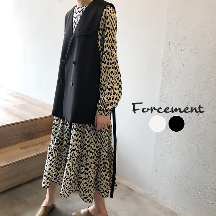 ウエスト紐付きダブルボタンベスト/フォースメント(Forcement)|丸井(マルイ)店
