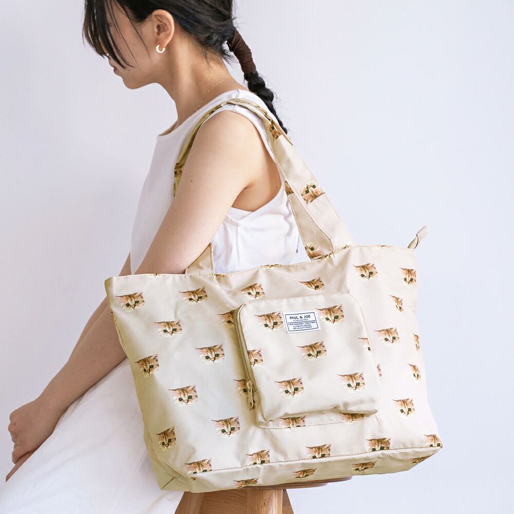 PAUL＆JOE ACCESSOIRES 折りたたみトートバッグ PJA-B843 ヌネット／ポールアンドジョーアクセソワ（PAUL ＆ JOE ACCESSOIRES）