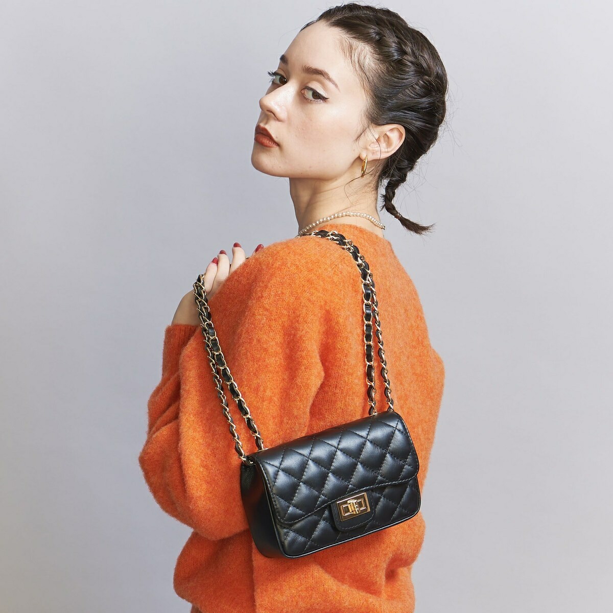 AULENTTI ショルダーバッグ CECILE SA キルティング オウレンティ AULENTTI AULENTTI ショルダーバッグ CECILE SA
