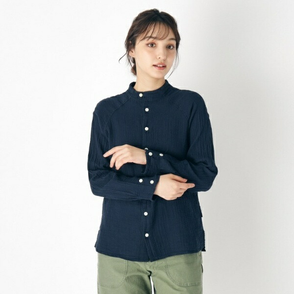 【カラー追加!ダブルガーゼ日本製ワンマイルウエア】ハイネックシャツ/ローラ アシュレイ(LAURA ASHLEY)|丸井(マルイ)店