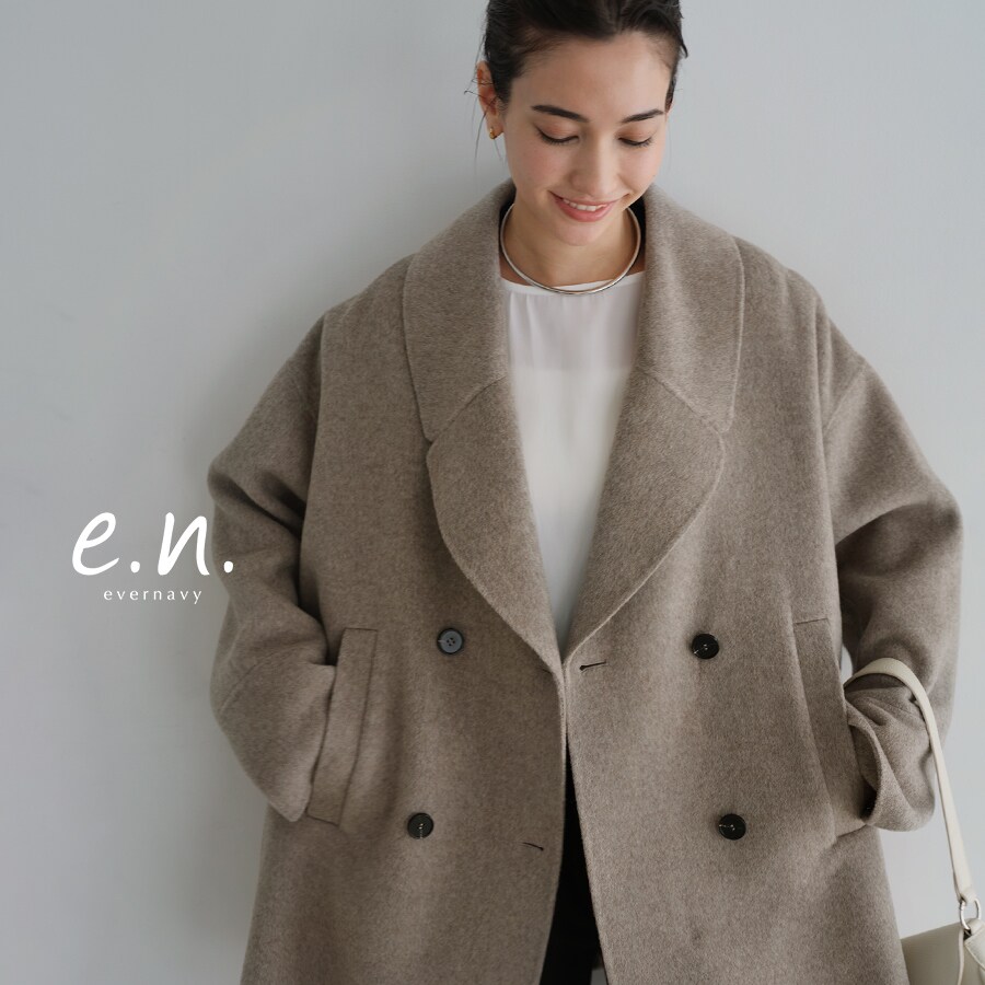 リバー　ピーコート evernavy エバーネイビー／エバーネイビー（evernavy）