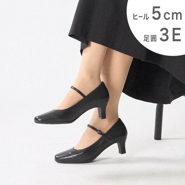 【3E】スクエアトゥパンプス／イング（シューズ）（ing）