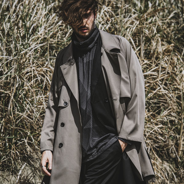 楽天市場】MUVEIL WORK／別注ノーカラートレンチコート／ナノ