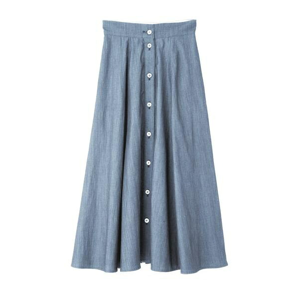SERGE de bleu ｘ ADORE コットンシャンブレースカート／アドーア（ADORE） 18,975円