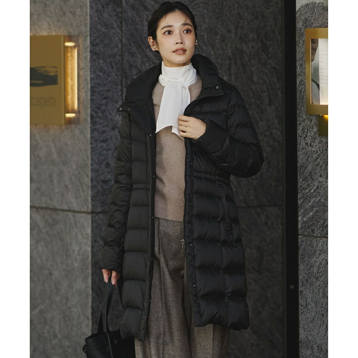 楽天市場】【VERY掲載/新色追加】シレータフタ ロング ダウンコート