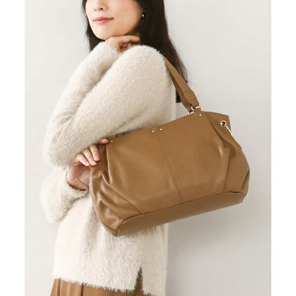 [2WAY]カウレザータックデザイントートバッグ／MK ミッシェルクラン バッグ（MK MICHEL KLEIN BAG）