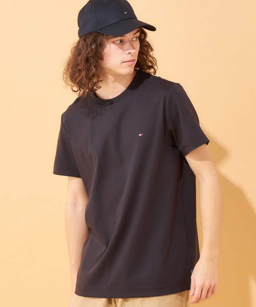 ラグジュアリーインターロックTシャツ／トミー ヒルフィガー（Tommy Hilfiger）
