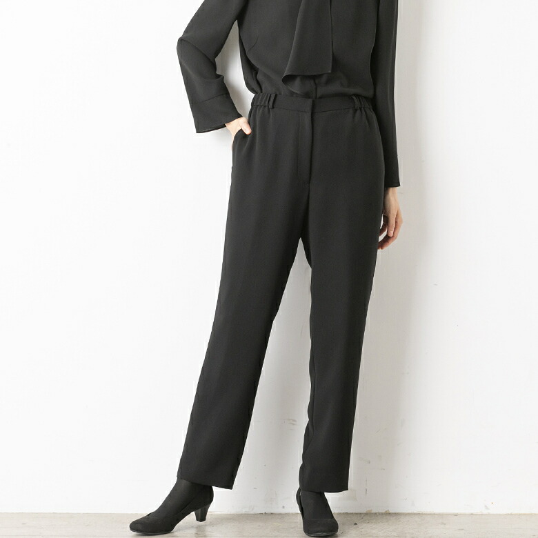 楽天市場】【chaco】喪服・慶弔両用/ブラウス+パンツ ブラック