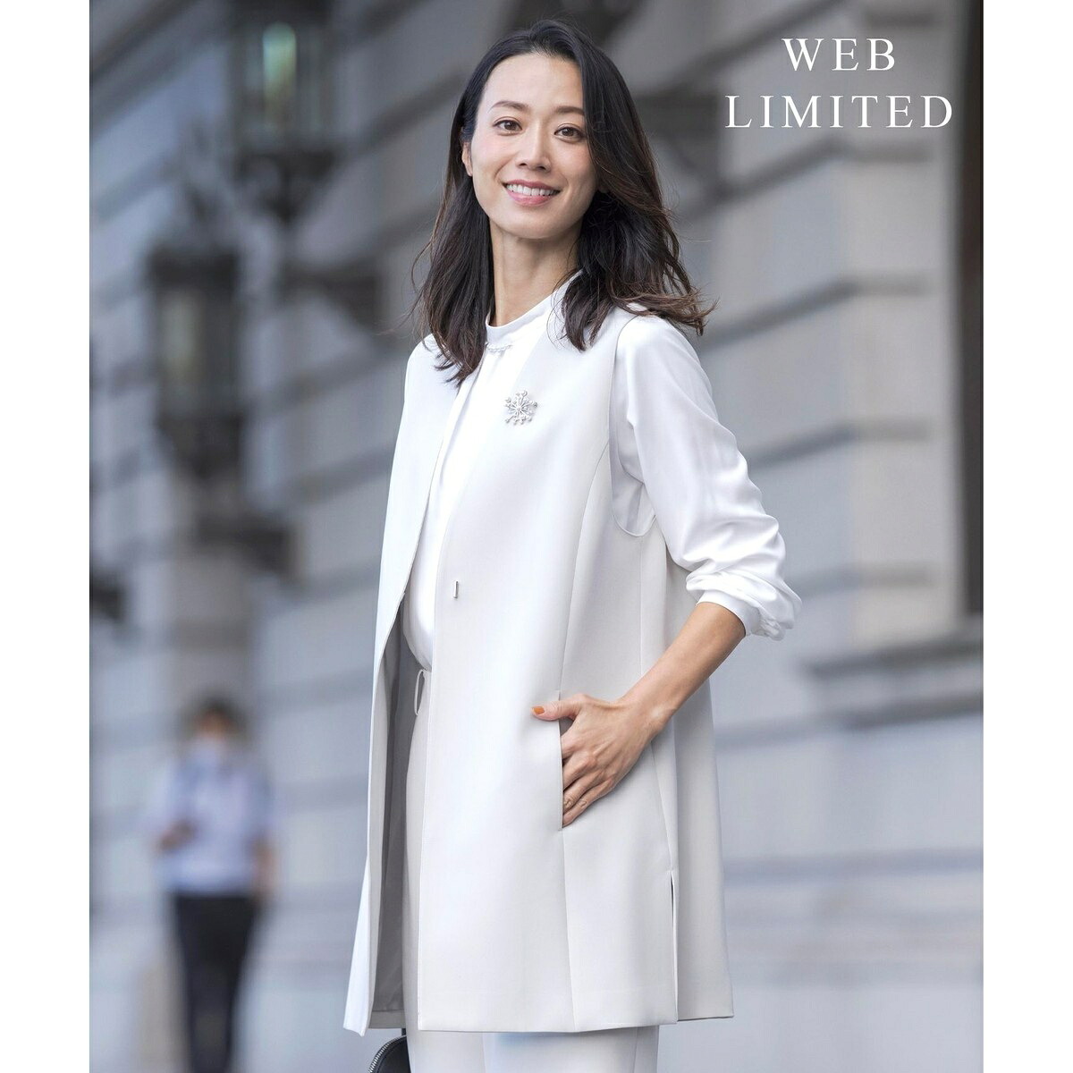 【WEB限定カラーあり・洗える】セラテリーダブルクロス ジレ／Ｊプレス（J.PRESS）｜丸井（マルイ）店 22,440円