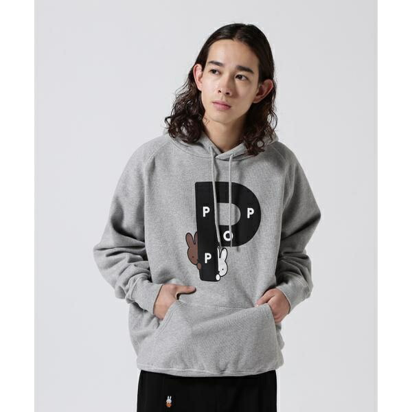 関税込/Pop Trading Company*ミッフィーコラボ プリントフーディ 関税込/Pop Trading Company*ミッフィーコラボ プリントフーディ