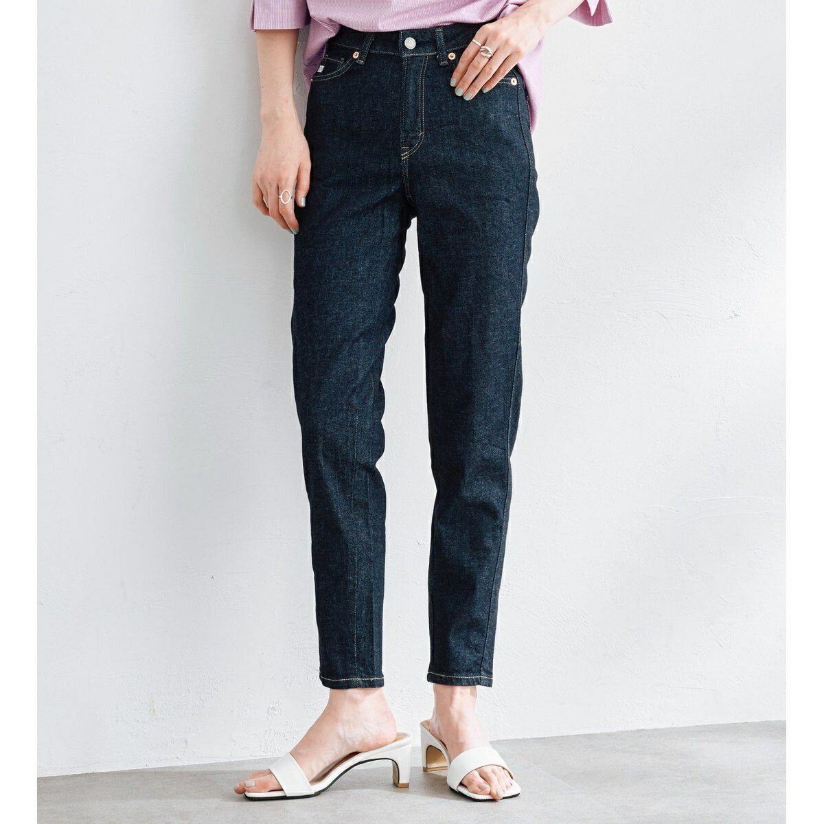 greadybrilliant サムシングスリムパンツ　インディゴ　27 32cd013-89632-01b.jpg