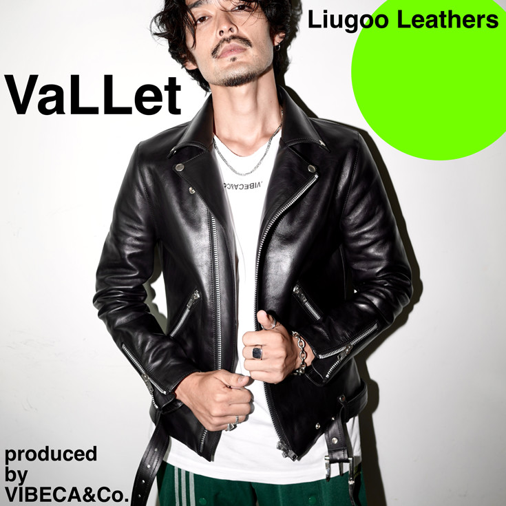 VALLET 本革 ダブルライダースジャケット メンズ ヴァレット VALLET02VG／リューグー（LIUGOO）