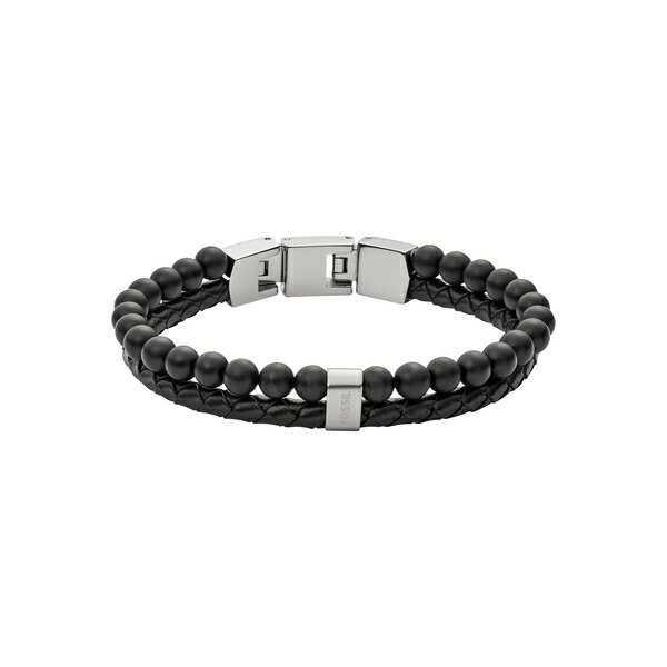 フォッシル アクセサリー メンズ ブレスレット ブラック JF02763040／フォッシル（FOSSIL） 6,826円