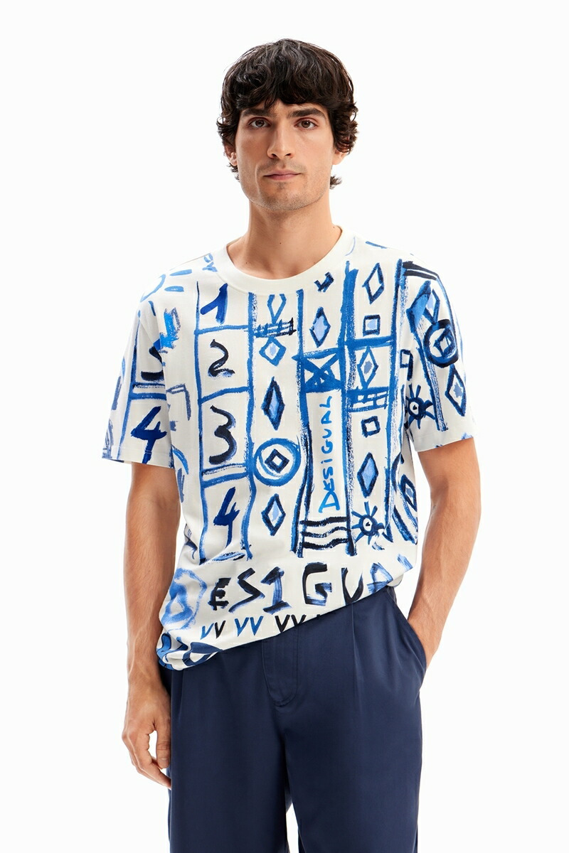 楽天市場】波モチーフ ニットTシャツ／デシグアル（Desigual