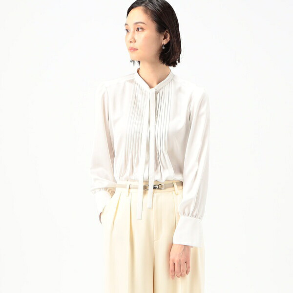 〔 TALLサイズ 〕 セレモニーピンタック ボウタイブラウス／K.T キヨコ タカセ（K.T KIYOKO TAKASE） 12,184円