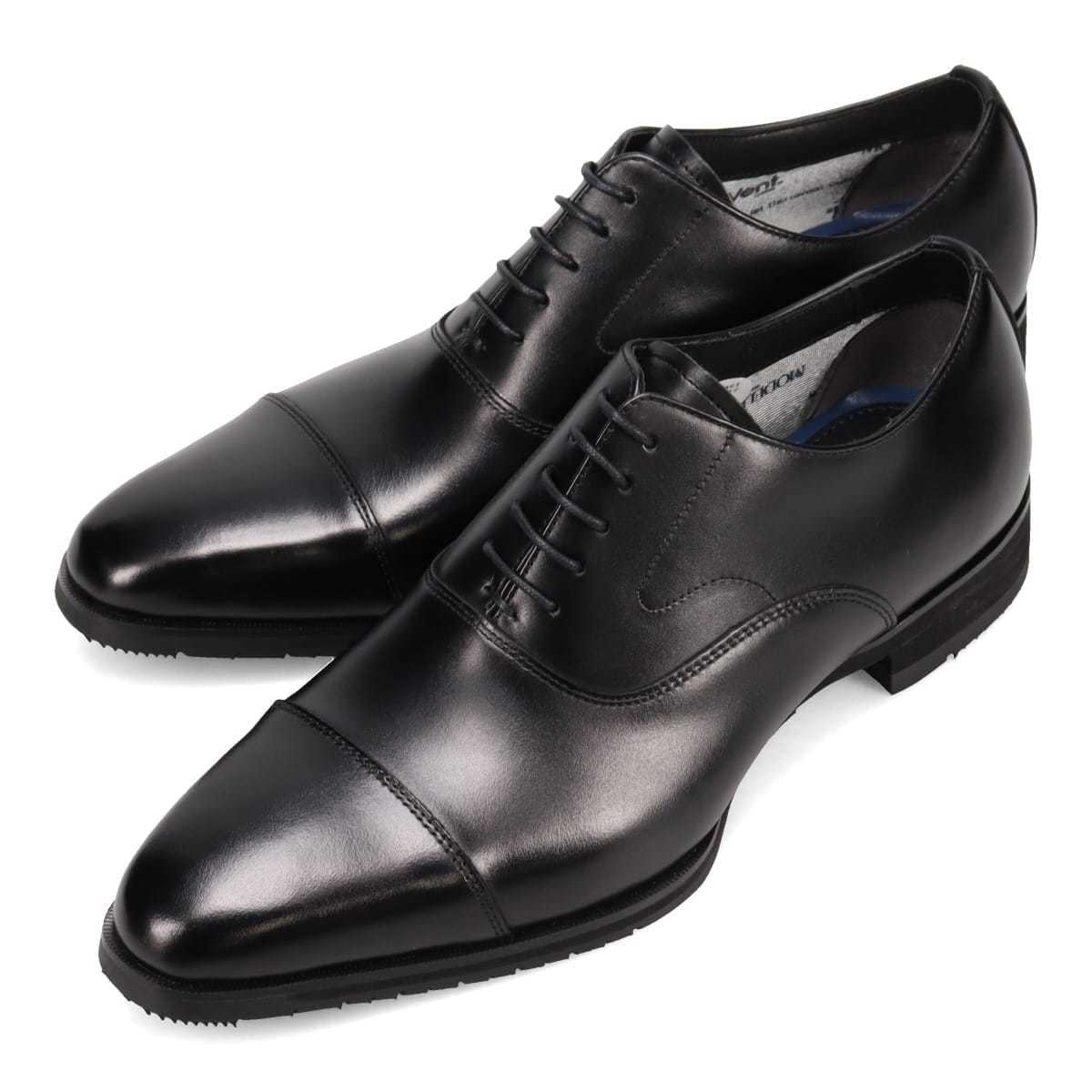 未使用級　マドラス madras モデロヴィータ セミブローグ レザー　黒 モデロヴィータ MODELLO VITA さまざまなシーンに合わせやすい ドレス