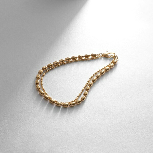 シルバー コンビネーションチェーン オーバルボール シリンダー ブレスレット GP／ココシュニック オンキッチュ（COCOHNIK onkitsch）