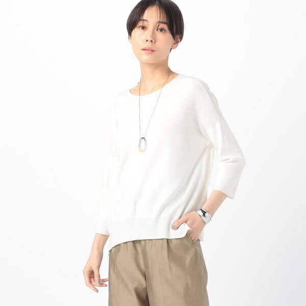 【前後2WAY】ミラノリブ編み ベーシックVプルオーバー／K.T キヨコ タカセ（K.T KIYOKO TAKASE） 13,675円