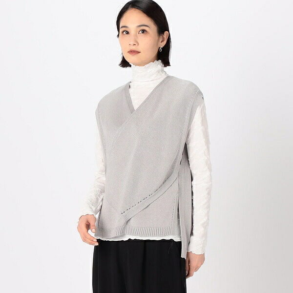ドライタッチコットン フロントクロスベスト／ギャバジン K.T（Gabardine K.T）