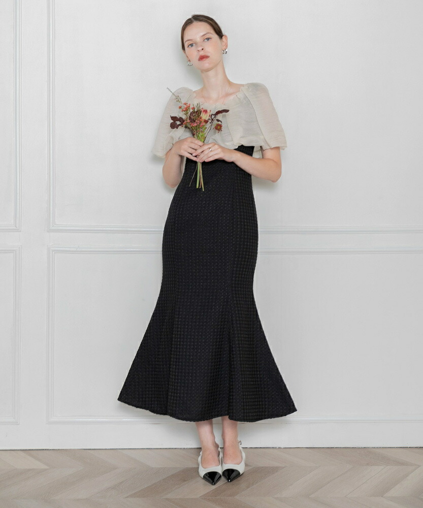 楽天市場】【LEJA】ドット柄ボレロマーメイドワンピースセットアップ