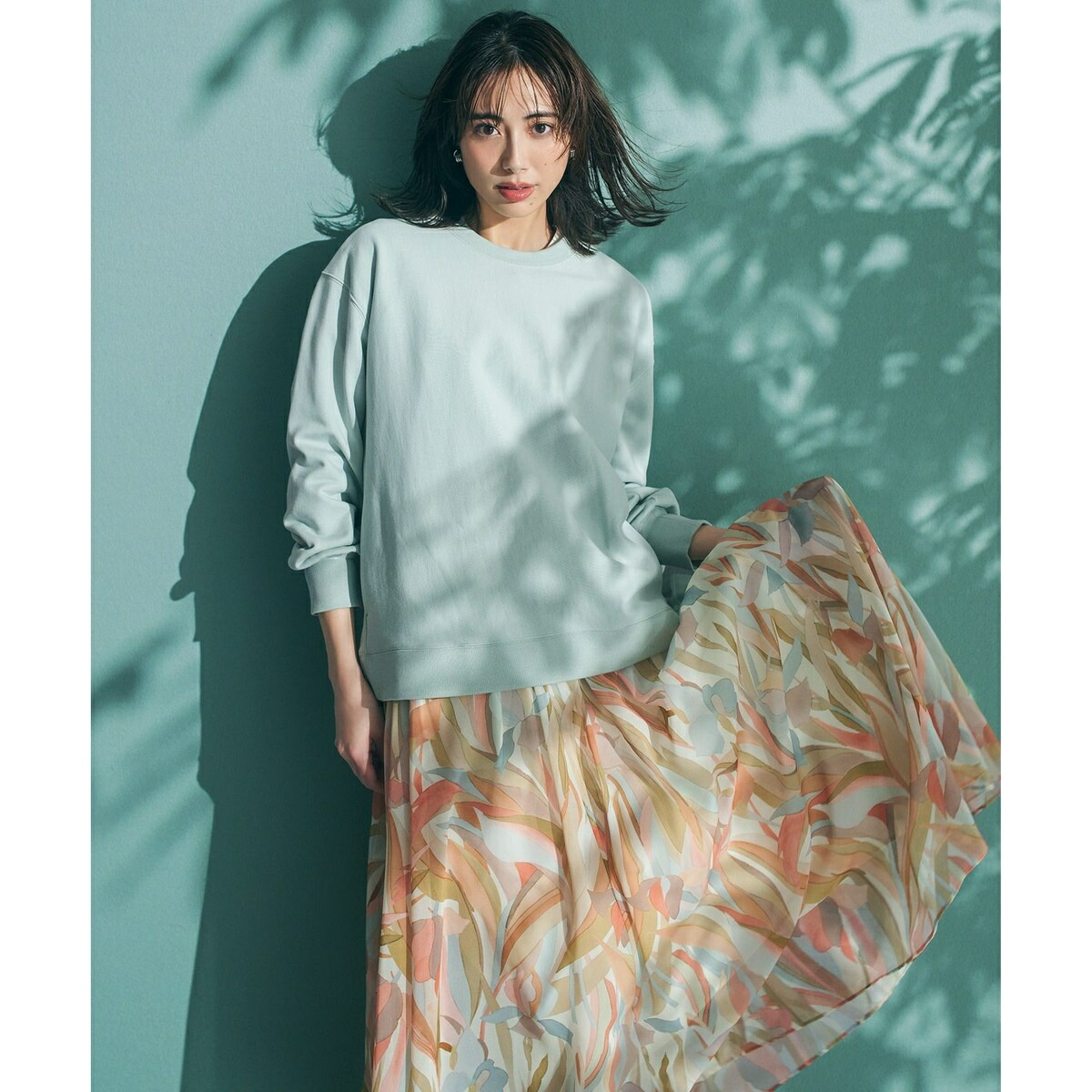 楽天市場】【洗える】Ratti ペインティングプリント スカート