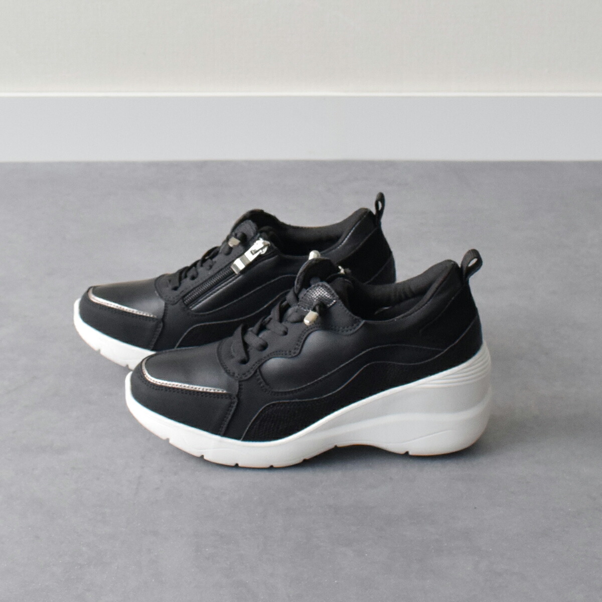 Round About◆7cmヒール◆ヒールアップスニーカー／ラウンドアバウト（Round About） 7,762円
