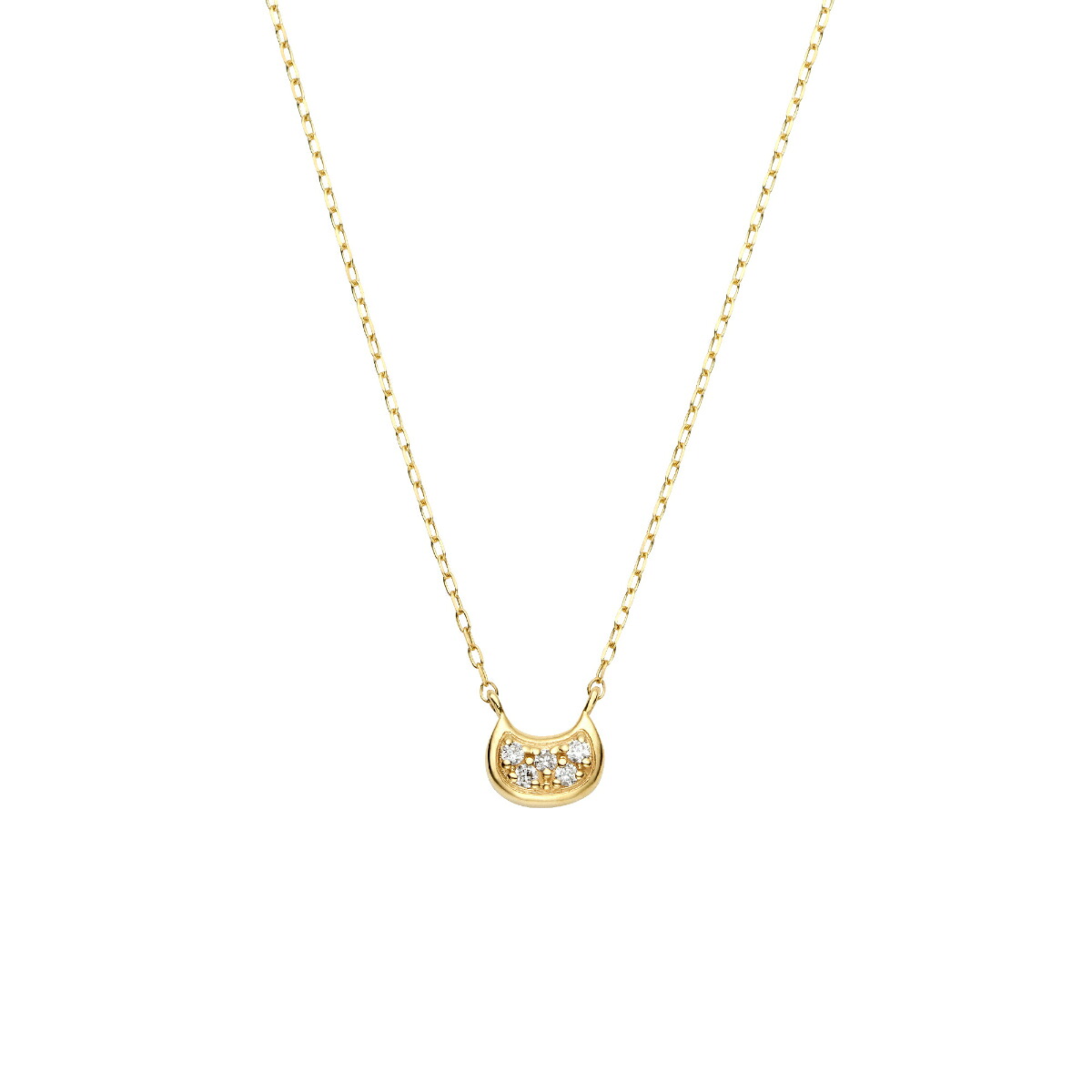 K10YG ねこ ダイヤモンド ネックレス【Me＆Cats寄付対象商品】／ ヴイエー ヴァンドーム青山（va vendome aoyama）