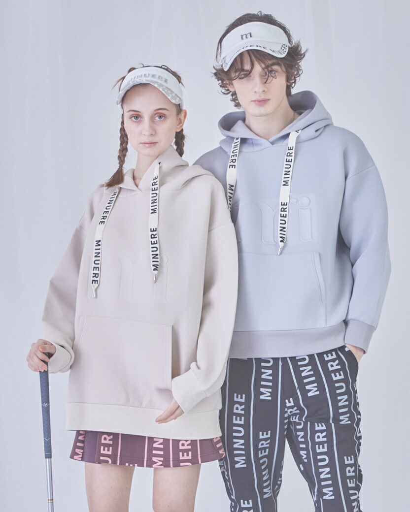 unisex embossed hoodie／ミヌエール（minuere）