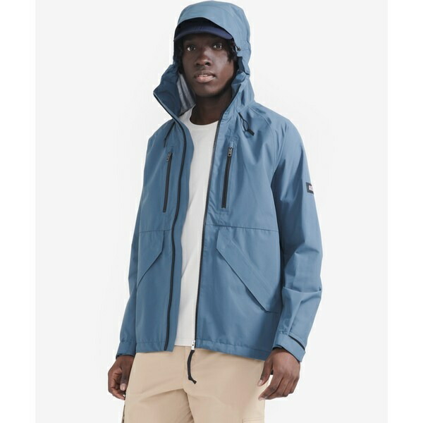 透湿雨合羽 2.5レイヤーフーデッドジャケット／エーグル（AIGLE） メンズファッション-コート・ジャケット