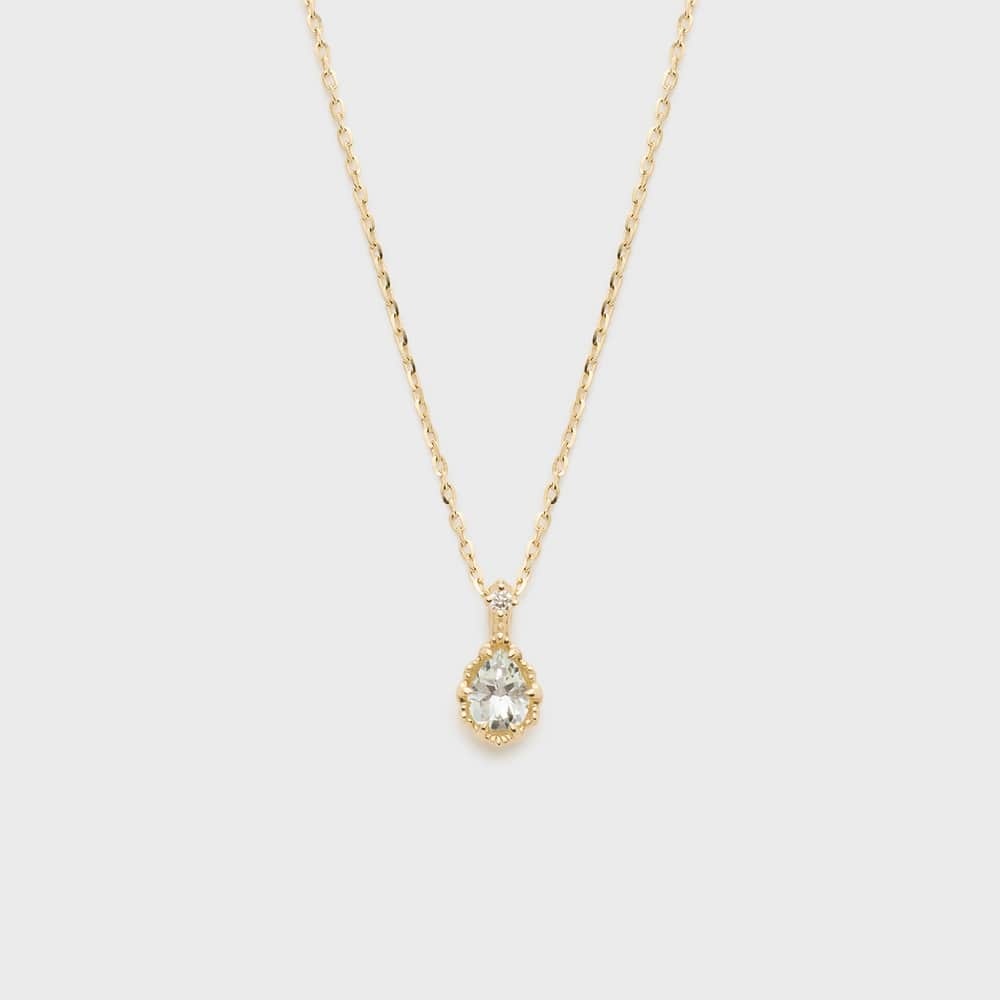 K10アクアマリンネックレス／ノジェス（NOJESS）